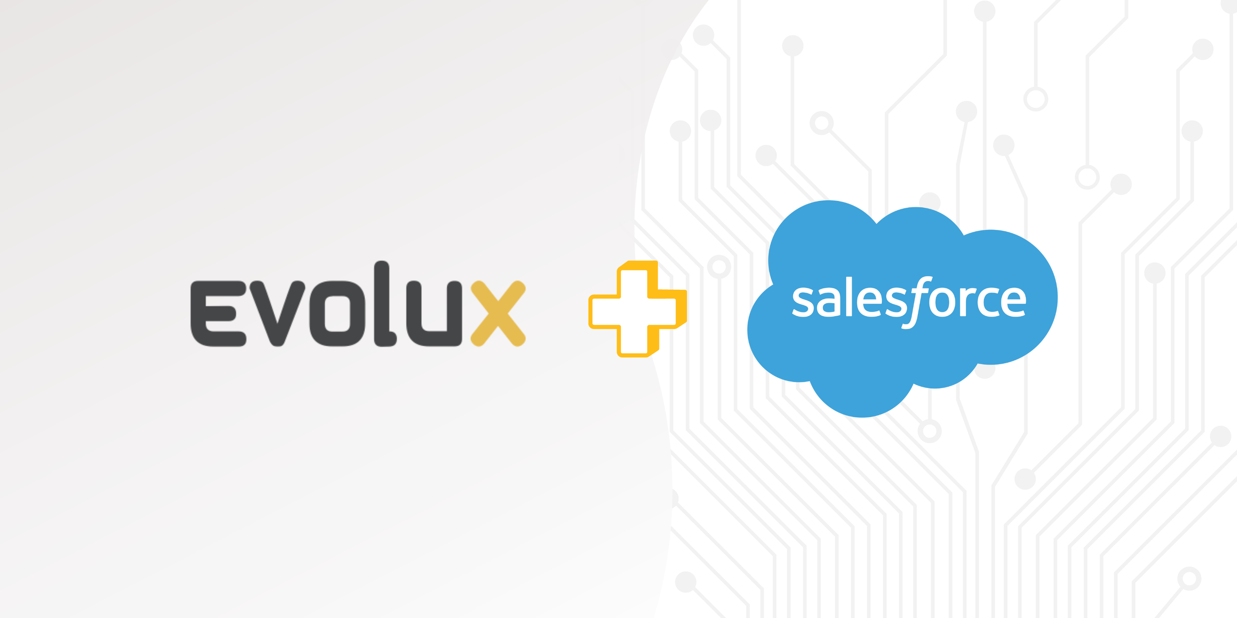 Logos da Evolux e do Salesforce